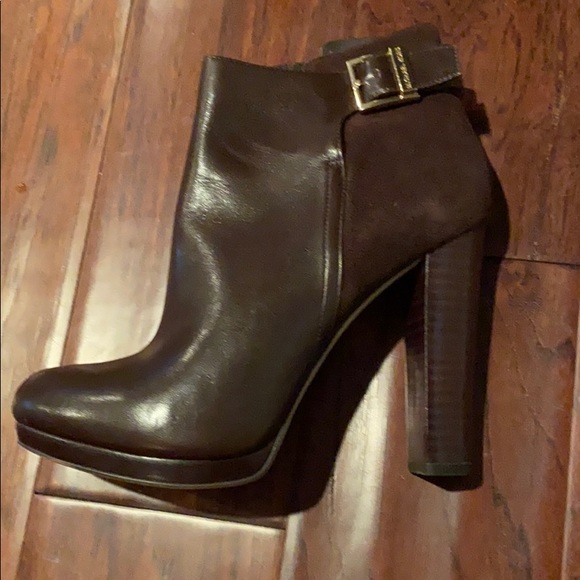 MICHAEL Michael Kors Leather High Heel Boots 71/2 - Picture 11 of 15